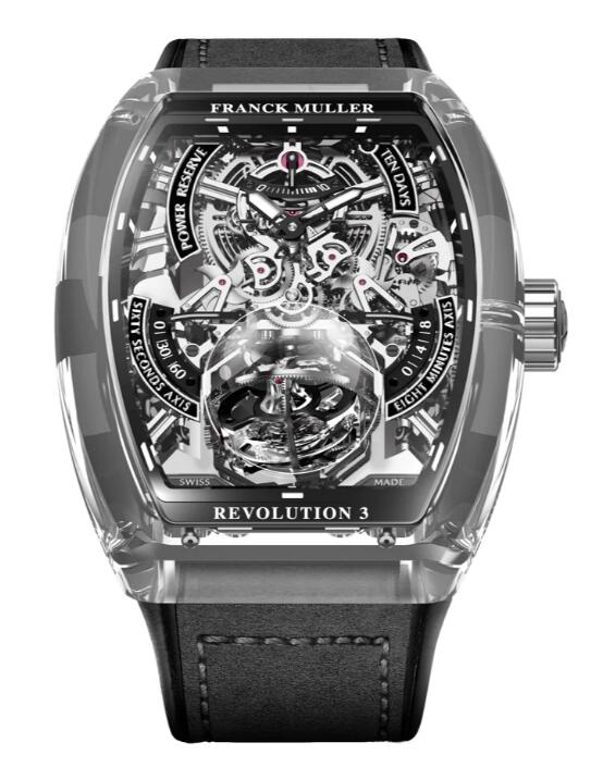 Franck Muller Vanguard Revolution 3 Skeleton Sapphire - Black Review Replica Watch Cheap Price V50 REV 3 PR SQT NR SAPHIRE